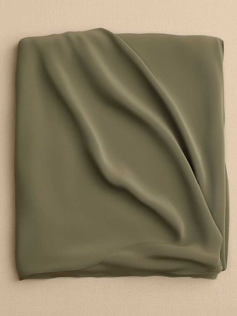 طرحة شيفون سادة | زيتي