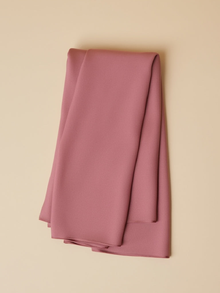 طرحة شيفون سادة | وردي