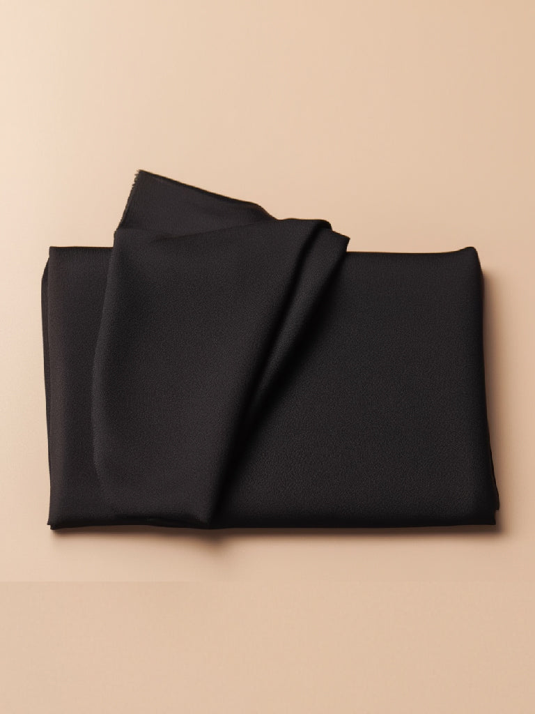 طرحة شيفون سادة | أسود