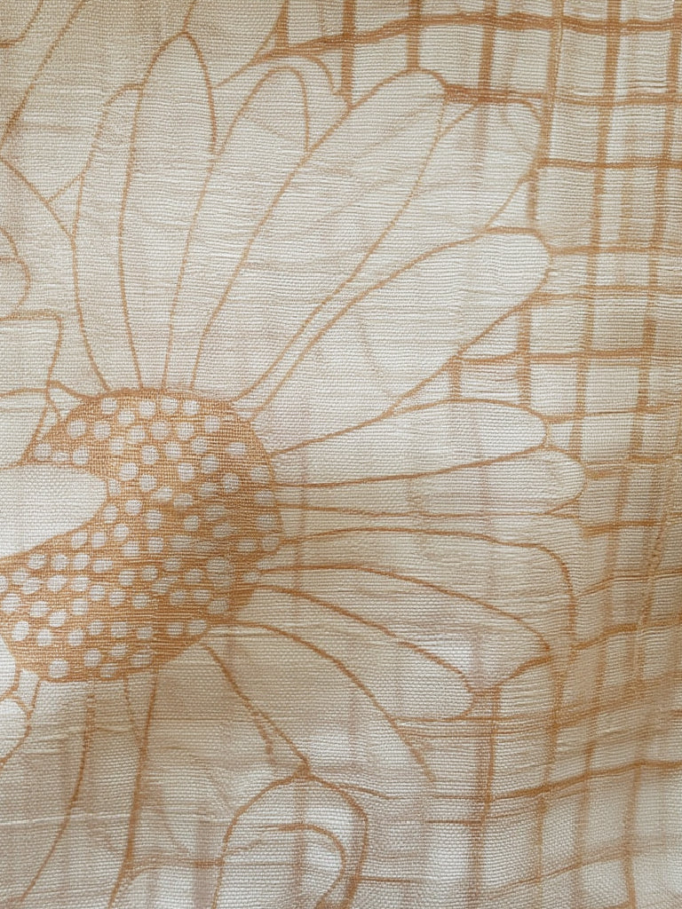 طرحة شيفون مطبوعة (ورود بيج)